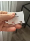 Çocuk Pembe Baykuşlu Halka Küpe