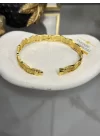 22 Ayar Dalgalı Kelepçe Bilezik (6.0 cm)