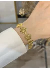 22 Ayar Kalem İşi Yuvarlak Telkari Bileklik (18 cm)