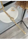 Hasır Kordon Zarif Oval Saat
