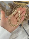 Gold Geçişli Oval Zincir XP Bileklik (19.5 cm)
