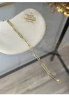 Gold Ataç Model XP Zincir Bileklik (18+3 cm)