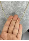 Çelik Mini Pullu Zarif Zincir Kolye (40+5 cm)