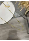 Çelik Topçuklu Zincir Kolye (60 cm)