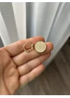 Çocuk Minimal Taşlı Kelebekli XP Halka Küpe