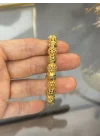 22 Ayar Telkari İşlemeli Topçuk Kelepçe Bilezik (6.0 cm)