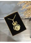 22 Ayar Zincirli Fiyonk Kolye  (Çeyrekli)