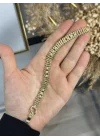 XP Gold Dorikali Hasir Taşlı Bileklik (17+2 cm)