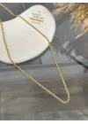 22 Ayar 3 mm Burgu Kolye (80 cm )