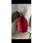 Canlı Kırmızı Orta Boy Sırt Çantası