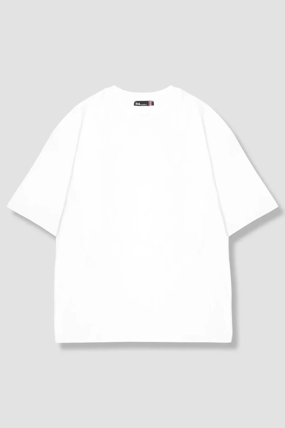 Beyaz Basic Oversize Unisex Tshirt