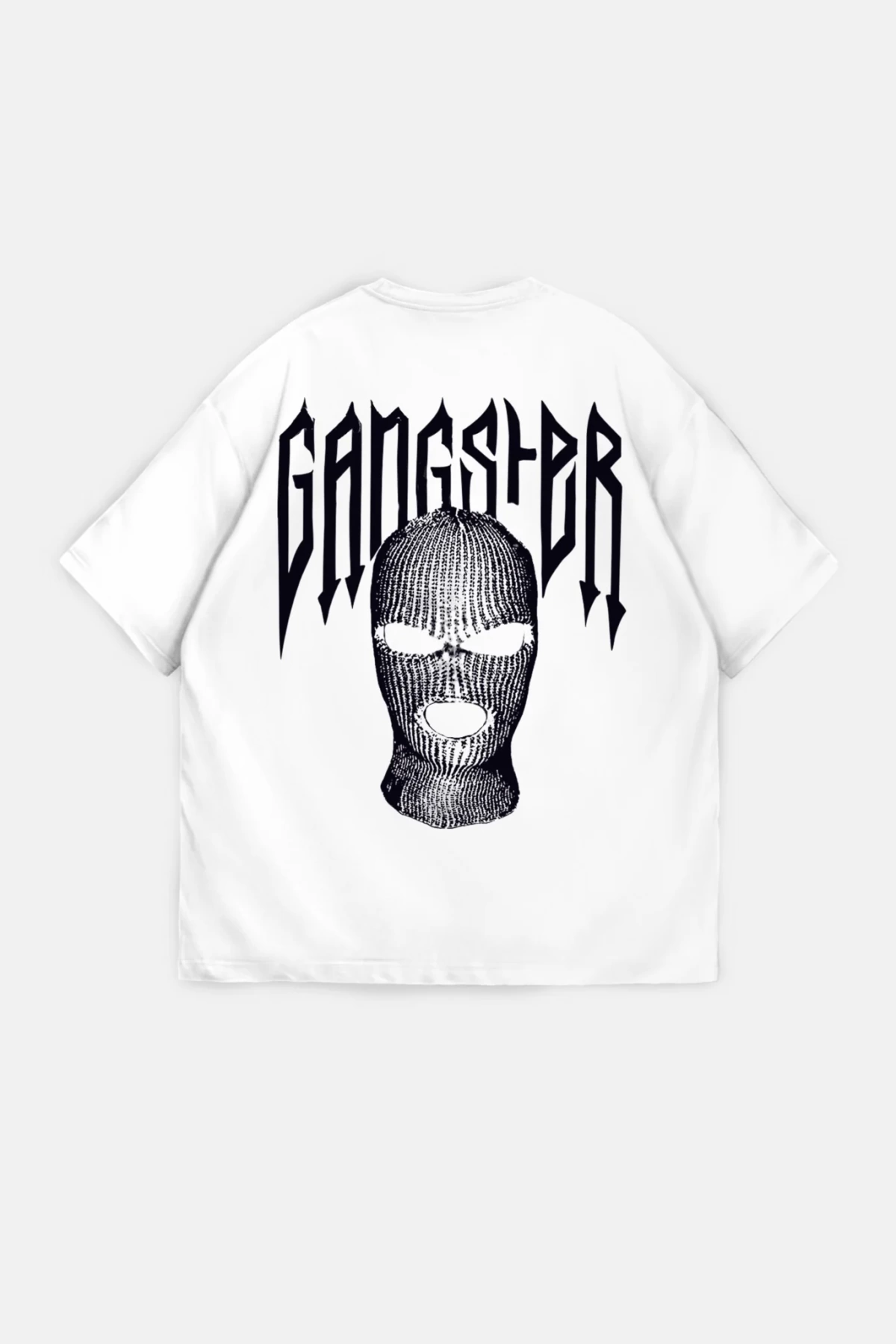 Gangster Beyaz Unisex Oversize Tshirt