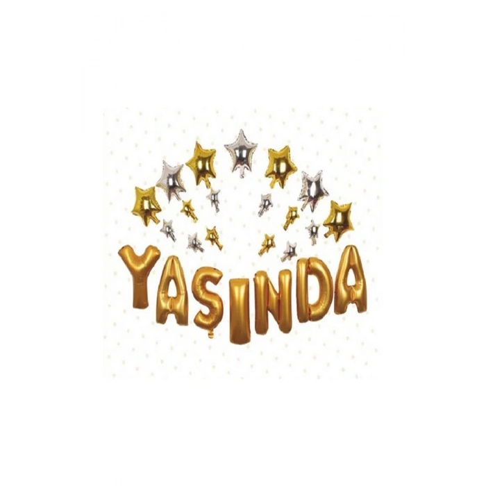 Yaşında Gold Balon Set