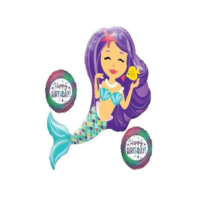 Deniz Kızı 3’lü Balon Set