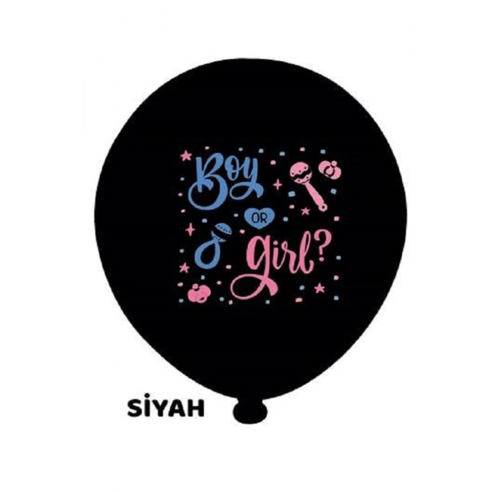 GİRL OR BOY CİNSİYET BALONU 2+2 12 inç