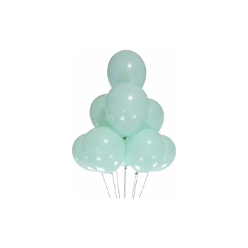 Lastik Lateks Mat Balon 50 Adet Su Yeşil Balon
