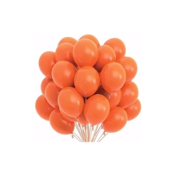 Lastik Lateks Mat Balon 50 Adet Turuncu Balon
