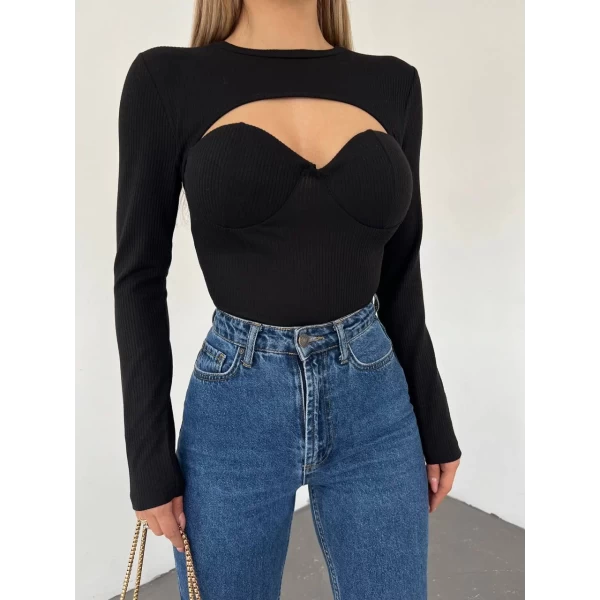 Göğüs Gloplu Crop