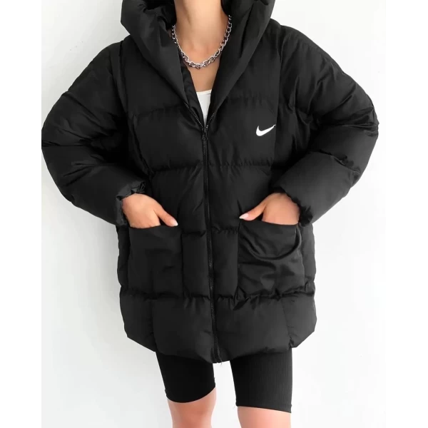 Mrk Yarasa Kol Oversize Şişme Mont