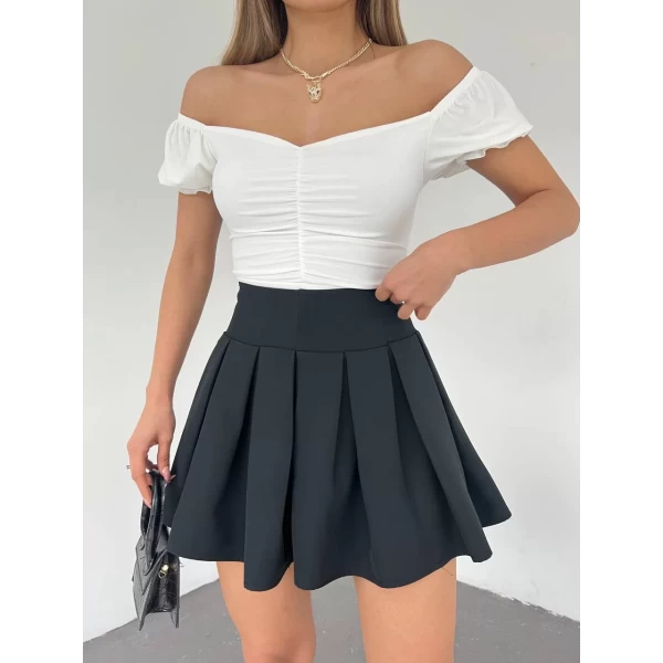 Pileli Mini Etek