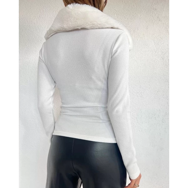 Yaka Kürk Detay Crop