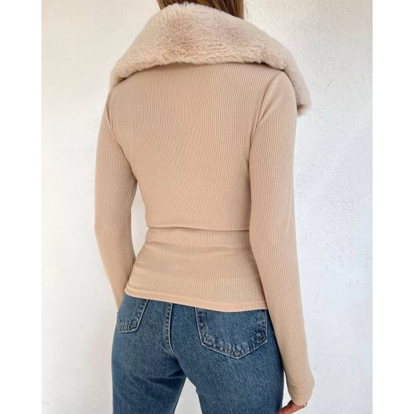 Yaka Kürk Detay Crop
