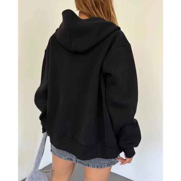3 İplik Şardonlu Oversize Hırka