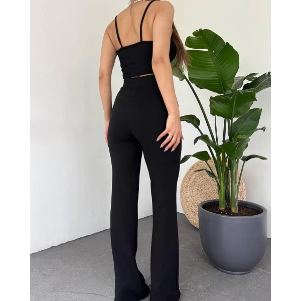 Askılı Crop İkili Takım