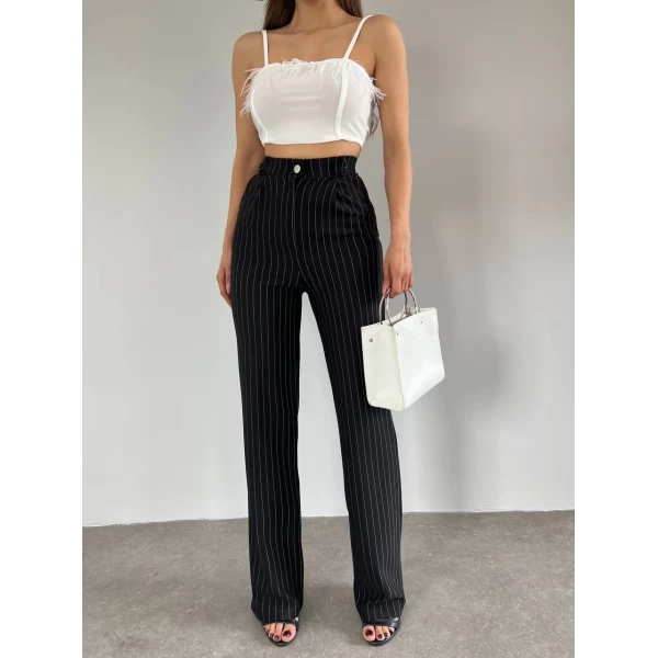 Çizgili Zara Pantolon