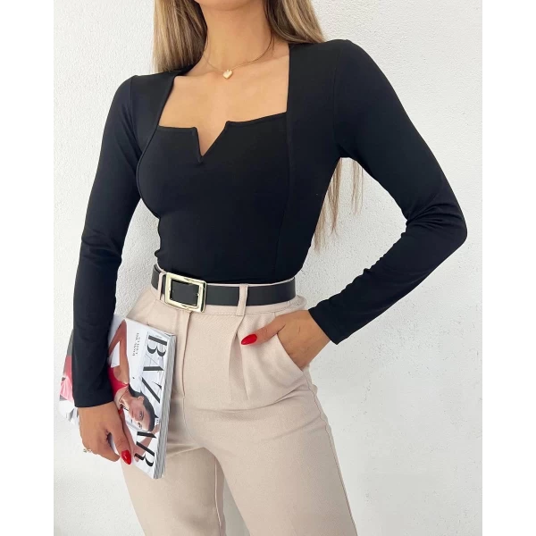 Kare Yaka Uzun Kol Crop