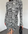 Zebra Desen Elbise