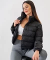 Boğumlu Şişme Crop Mont