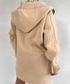Oversize Şardonlu Hırka