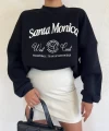 Santa Monica Nakış Sweatshirt