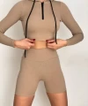 Fitilli Kapşonlu Üst Crop