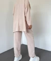 Polo Yaka Keten İkili Takım