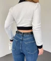Zara Düğmeli Kısa Crop
