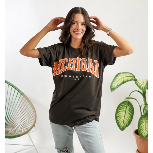 Baskı oversize Tshirt