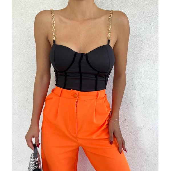 Zincir Detay Gloplu Crop