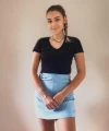 Beli tokalı dekolte şort