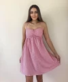 Sırt bağcıklı askılı elbise