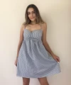 Sırt bağcıklı askılı elbise