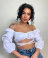 Beli bağcıklı dekolte crop
