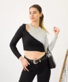 Çift Renk Kaşkorse Crop
