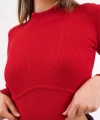 Dik Yaka Kaşkorse Bodysuit