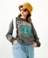 Stanford yıkamalı sweatshirt