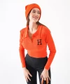 H polo yaka crop