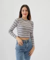 Beyaz Çizgili Kaşkorse Crop