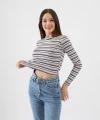 Beyaz Çizgili Kaşkorse Crop