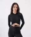 Siyah Sırt Dekolte Sandy Crop